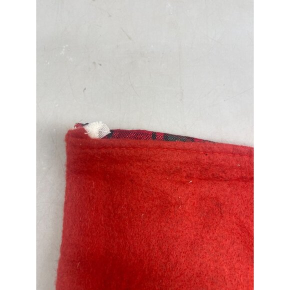 Christmas Noel stocking snowflake red white felt strip 15" READ - Picture 7 of 7